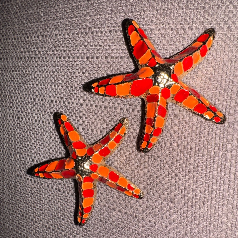 Vibrant Starfish earrings